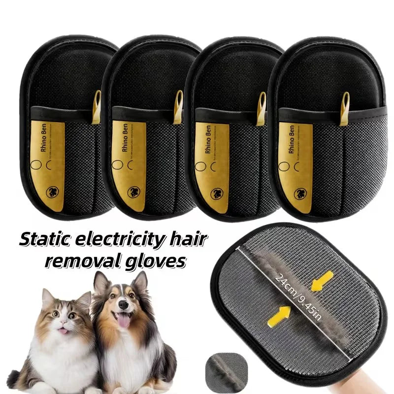 Pet Hair Removal Gloves for Cats & Dogs