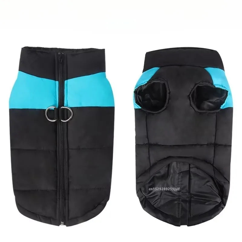 Waterproof Dog Winter Coat – Padded Zipper Jacket for Small, Medium & Large Dogs