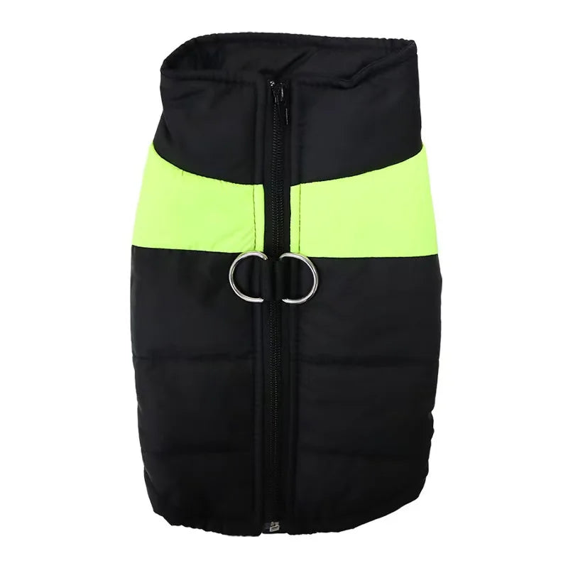 Waterproof Dog Winter Coat – Padded Zipper Jacket for Small, Medium & Large Dogs