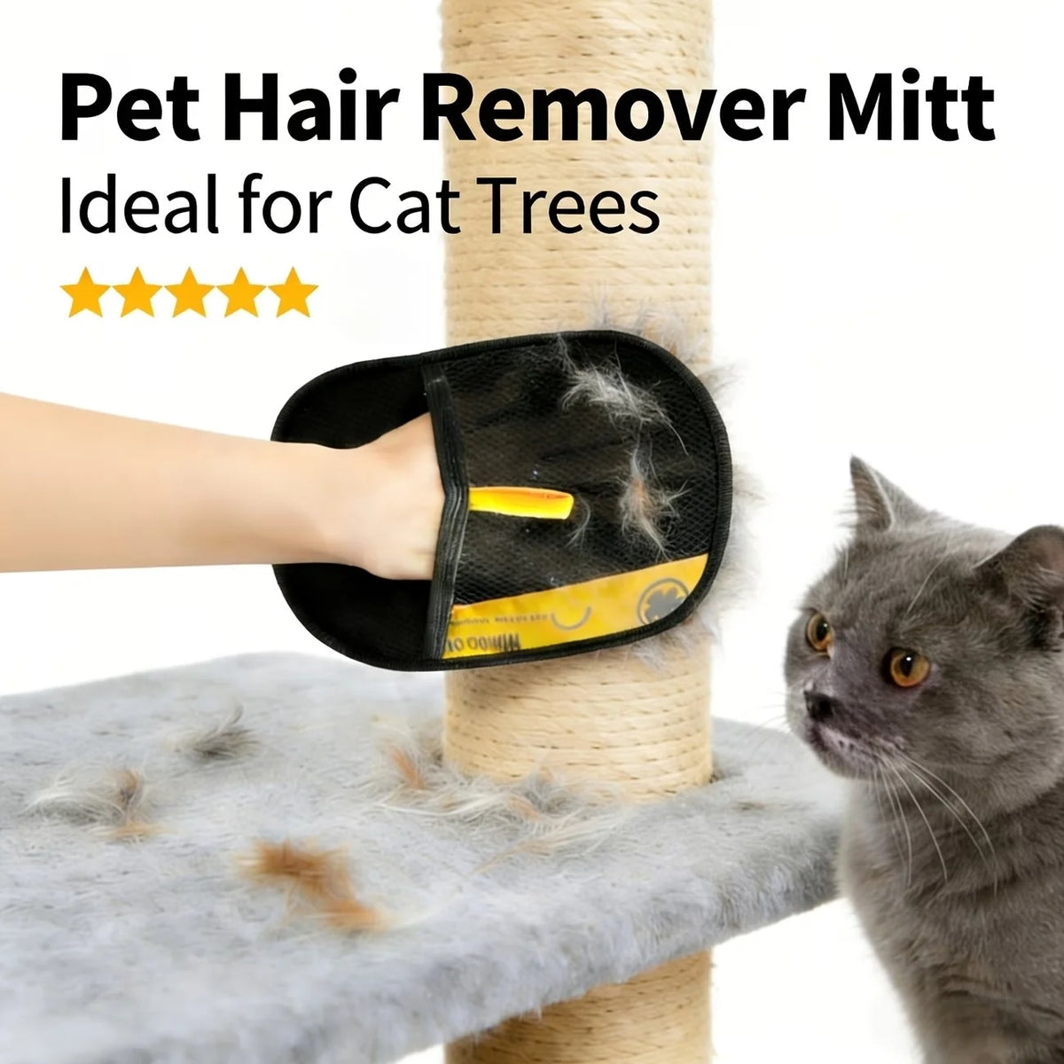Pet Hair Removal Gloves for Cats & Dogs