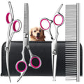 Pet Grooming Scissors – Safety Round Tip, Stainless Steel (Set of 4)