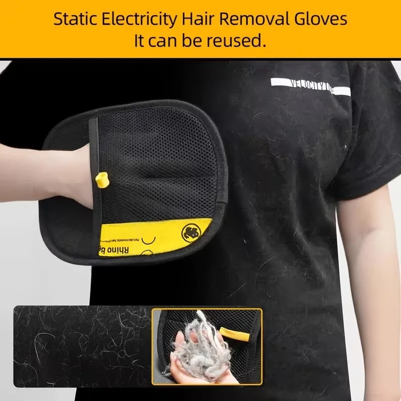 Pet Hair Removal Gloves for Cats & Dogs