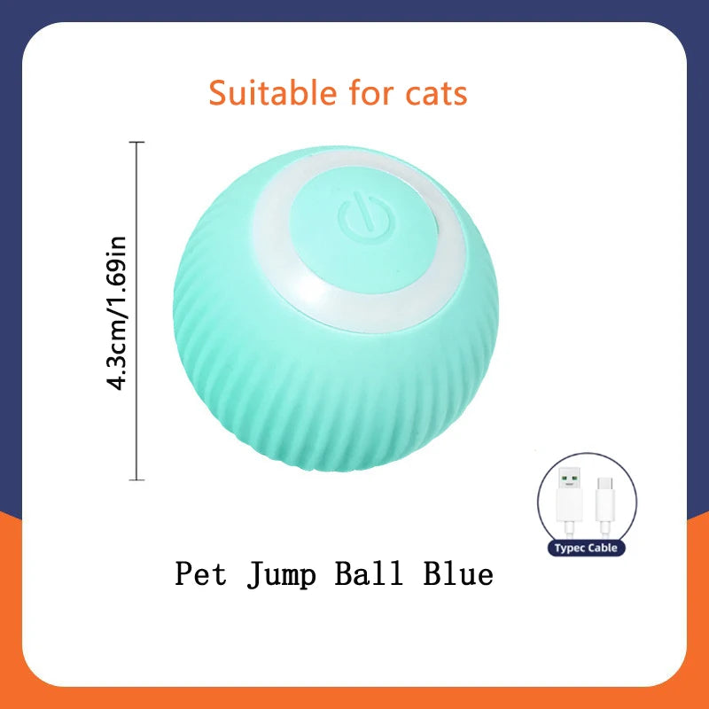Smart Interactive Moving Ball for Dogs & Cats – USB Rechargeable