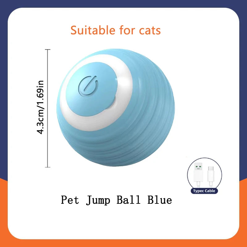 Smart Interactive Moving Ball for Dogs & Cats – USB Rechargeable