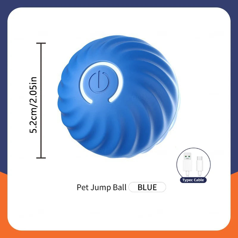 Smart Interactive Moving Ball for Dogs & Cats – USB Rechargeable