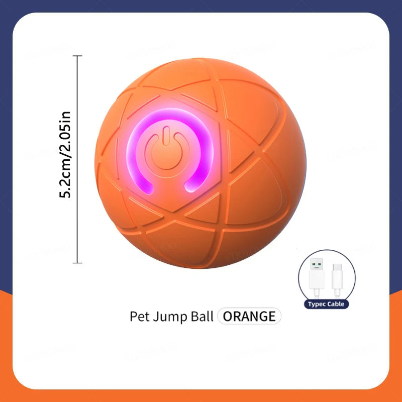 Smart Interactive Moving Ball for Dogs & Cats – USB Rechargeable