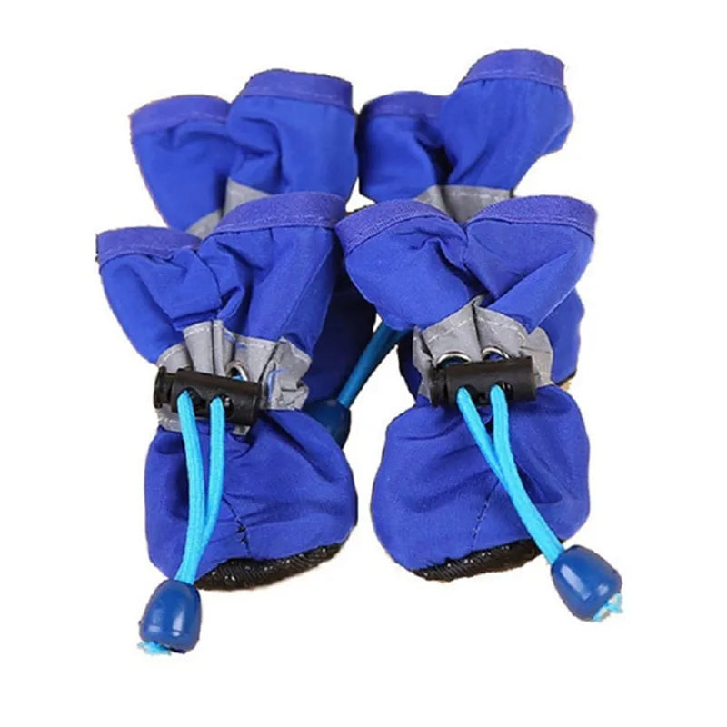 Waterproof Anti-Slip Rain Boots for Dogs & Cats (Set of 4)