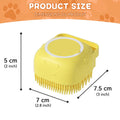 Silicone Pet Bathing Brush with Shampoo Dispenser for Dogs & Cats