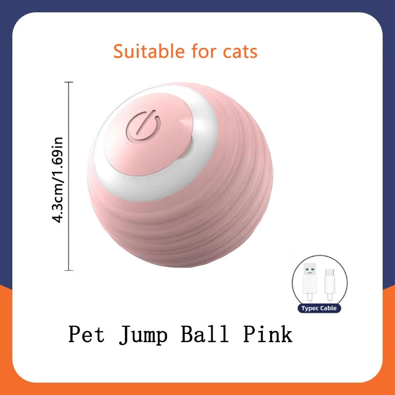 Smart Interactive Moving Ball for Dogs & Cats – USB Rechargeable