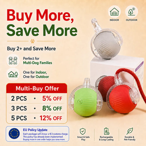 Automatic Rolling Ball Toy for Dogs & Cats – Rechargeable, Self-Moving