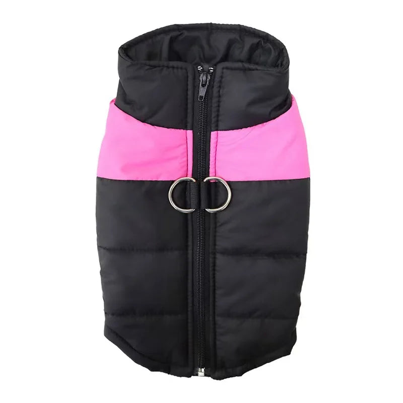 Waterproof Dog Winter Coat – Padded Zipper Jacket for Small, Medium & Large Dogs
